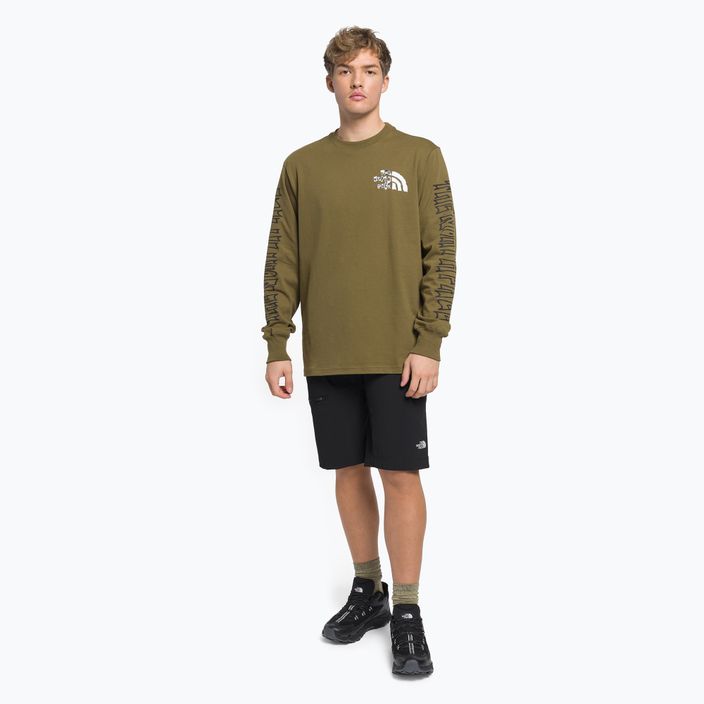 Uomo The North Face Printed Heavyweight military olive trekking longsleeve 2