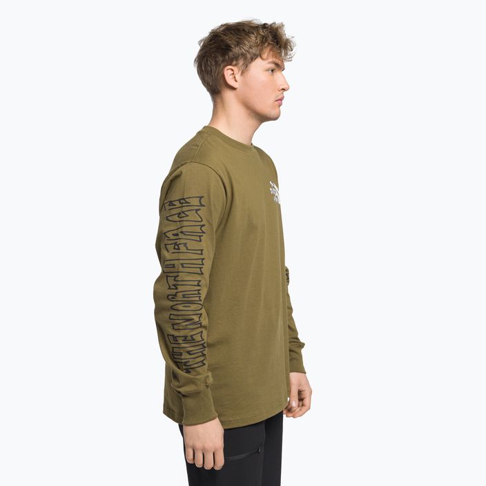 Uomo The North Face Printed Heavyweight military olive trekking longsleeve 3