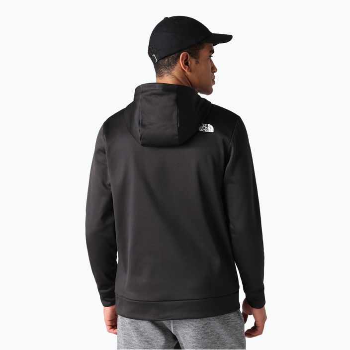 Felpa da uomo The North Face Reaxion Fleece P/O Hoodie nero/grigio asfalto 3