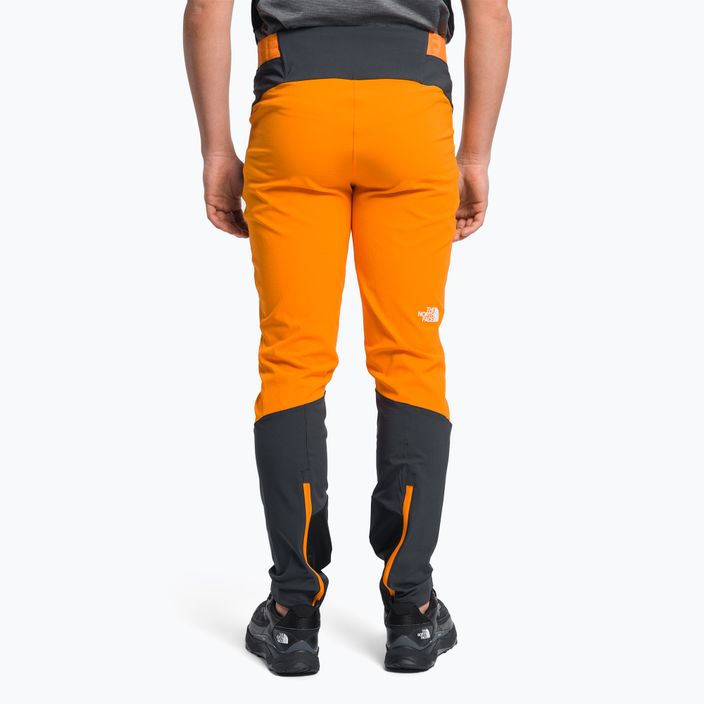Pantaloni softshell da uomo The North Face Dawn Turn cono arancio/grigio asfalto/nero 4