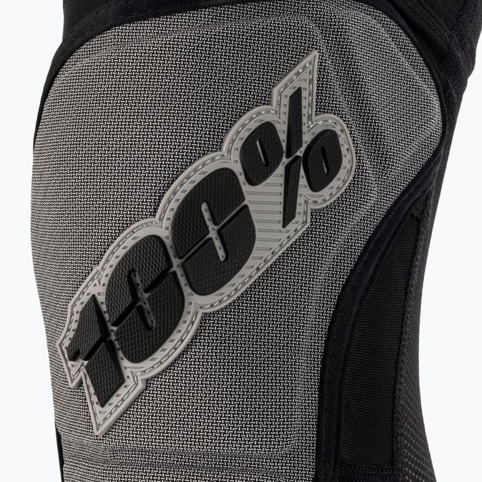 Protezioni per ginocchia da bicicletta 100% Ridecamp Knee nero/grigio 3
