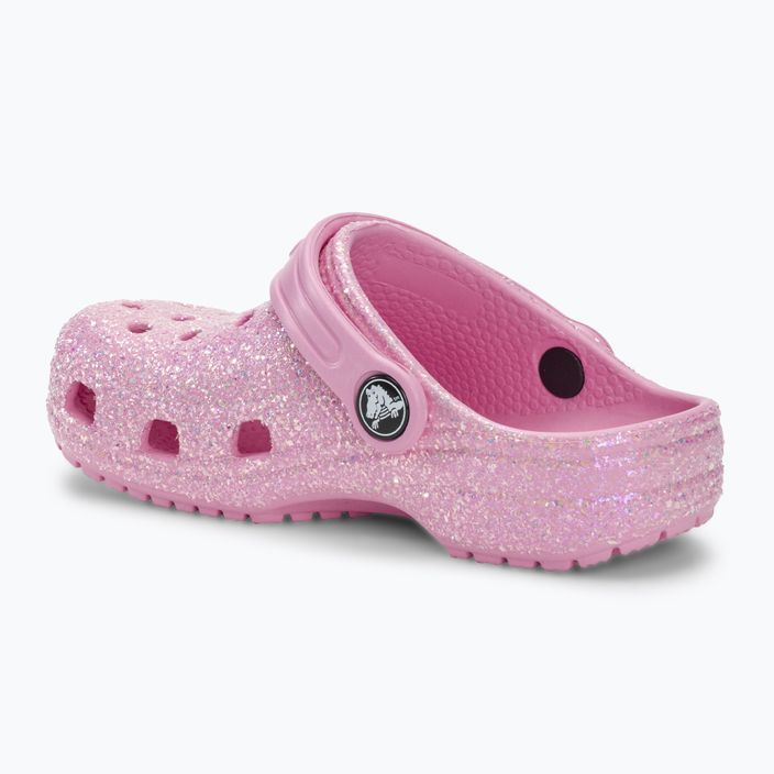Crocs Classic Glitter Clog T fenicottero infradito per bambini 4