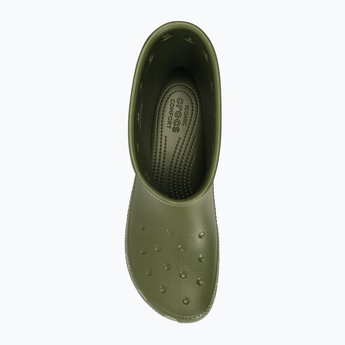 Crocs Classic Rain Boot verde militare per uomo 6