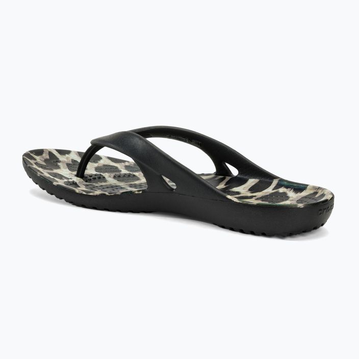 Infradito Crocs Kadee II Graphic donna nero/multi animale 3