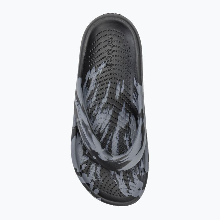 Infradito Crocs Mellow Marbled Recovery nero/carbonio 5