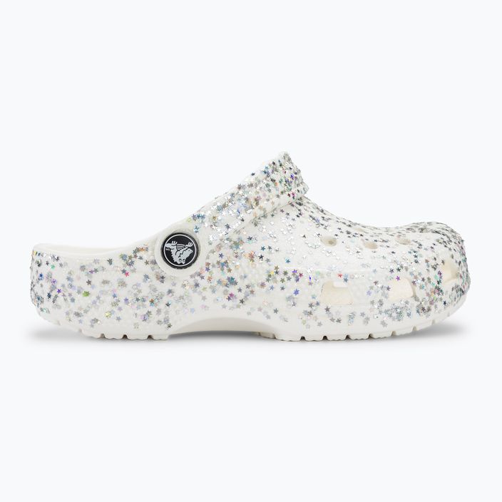 Crocs Classic Starry Glitter infradito bianche per bambini 3