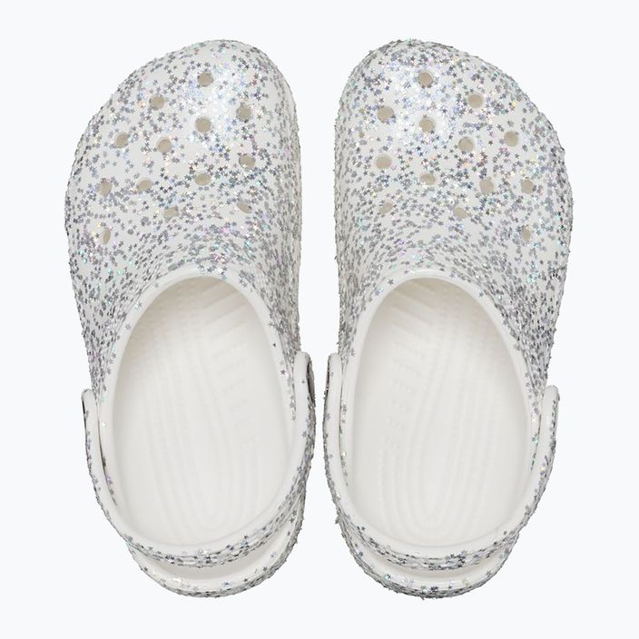 Crocs Classic Starry Glitter infradito bianche per bambini 12