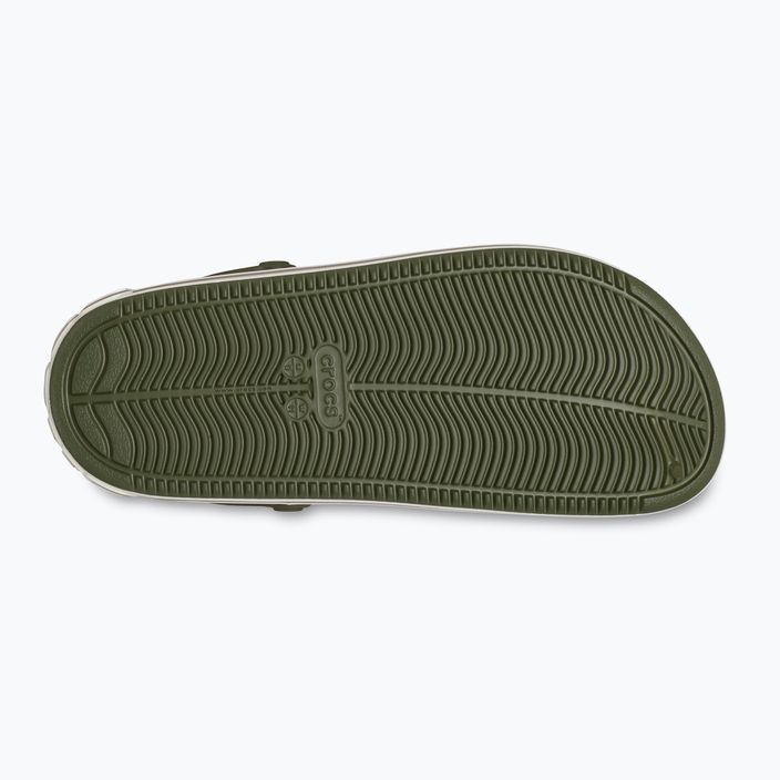 Crocs Off Court Logo Clog infradito verde militare 14