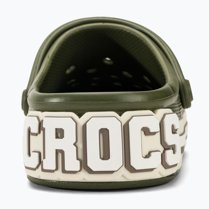 Crocs Off Court Logo Clog infradito verde militare 7
