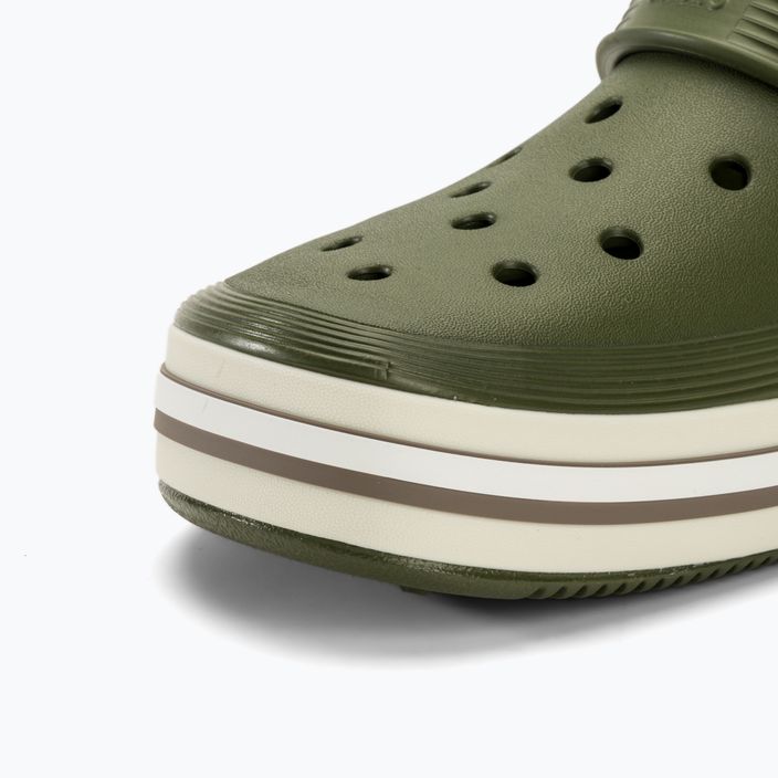 Crocs Off Court Logo Clog infradito verde militare 8