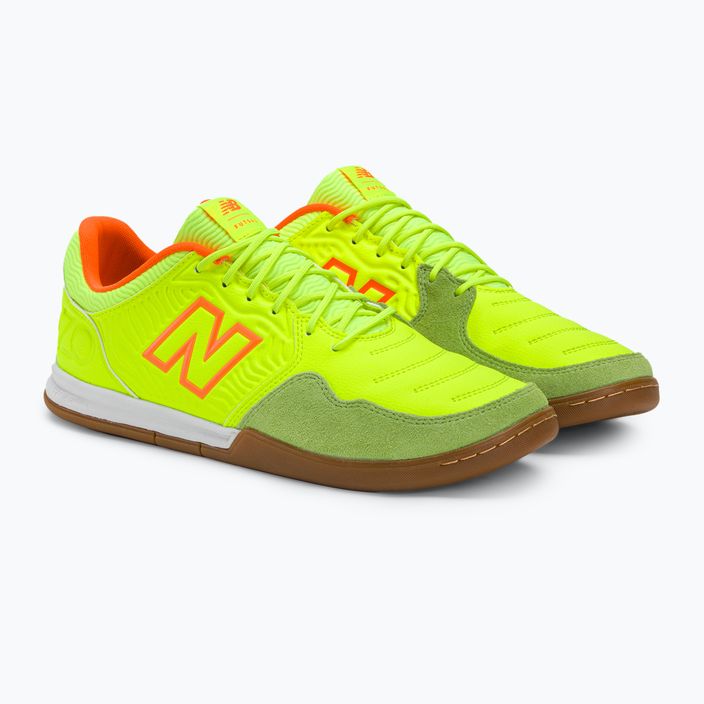 New Balance Audazo V5+ Command IN verde scarpe da calcio da uomo 4