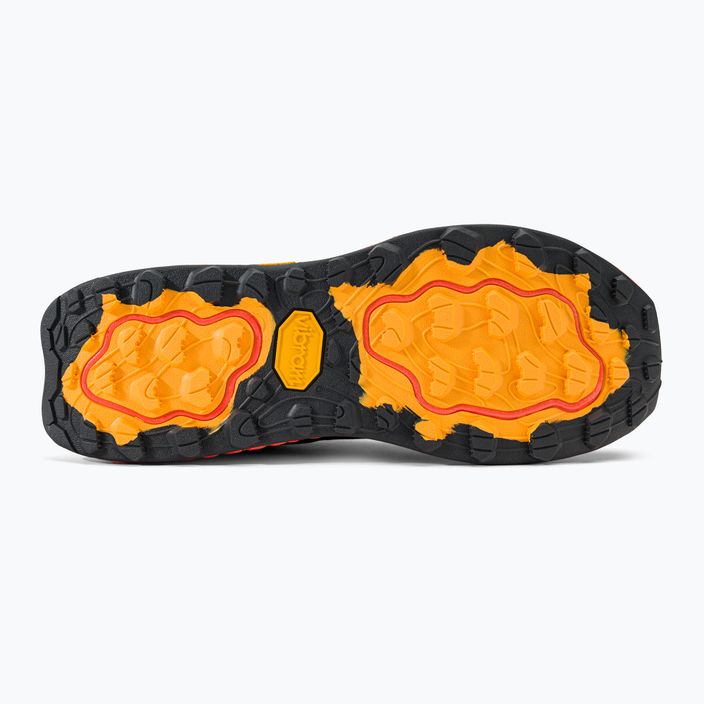 New Balance Fresh Foam X Hierro v7 nero/arancio scarpe da corsa da uomo 5