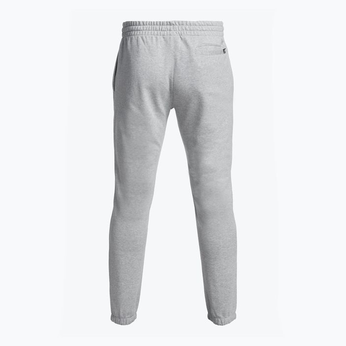 Pantaloni New Balance Essentials Stacked Logo French da uomo di colore grigio sportivo 6