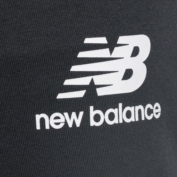 Pantaloni New Balance Essentials Stacked Logo neri da uomo 7