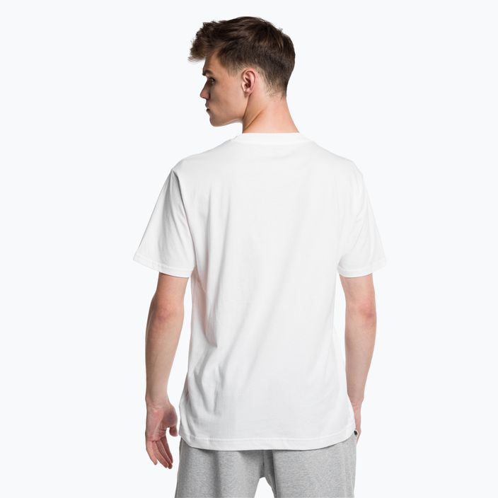 T-shirt New Balance Essentials Stacked Logo bianca da uomo 3