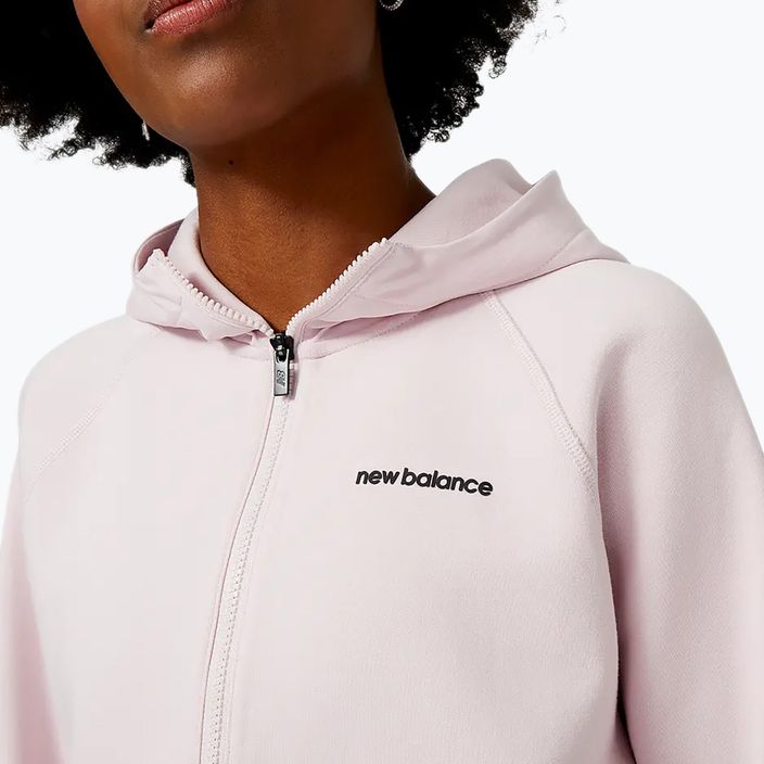 Giacca New Balance Achiever Tech Fleece rosa pietra da donna 4