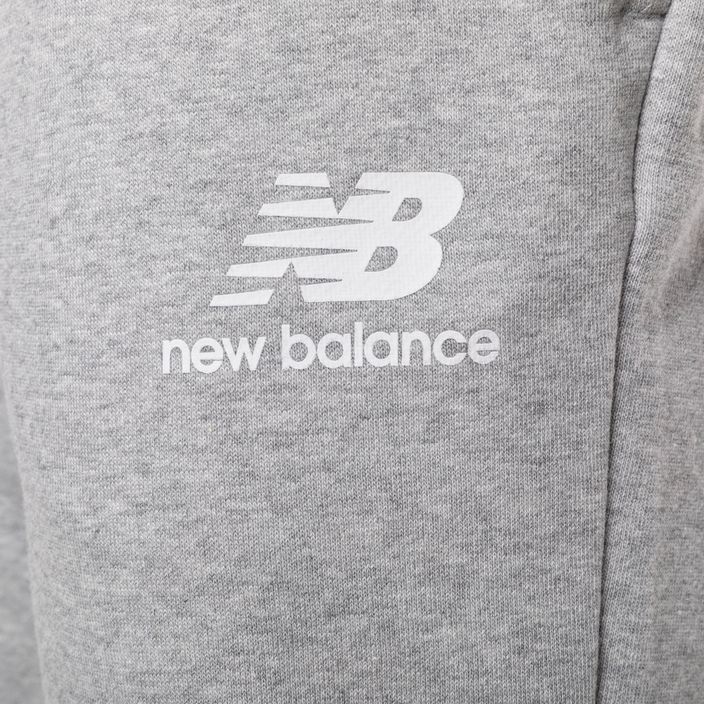 Pantalone donna New Balance Essentials Stacked Logo French athletic grey 7