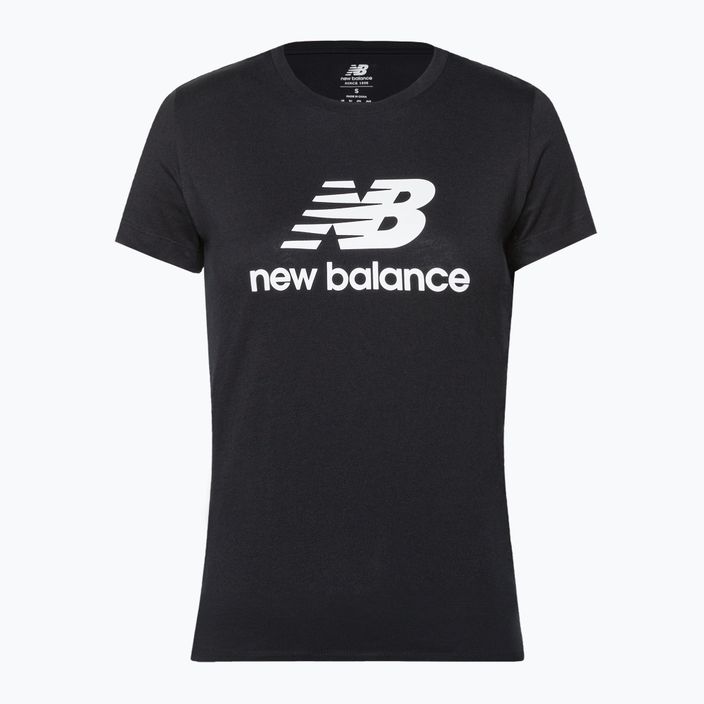 T-shirt New Balance Essentials Stacked Logo Donna nero 5