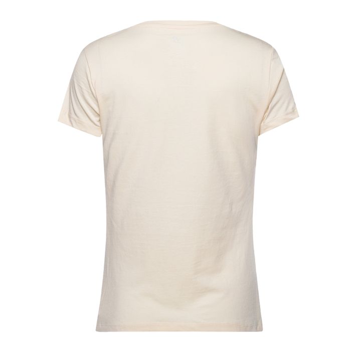 T-shirt New Balance Essentials Stacked Logo tm crema da donna 6