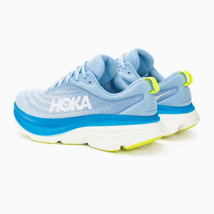 Scarpe da corsa da uomo HOKA Bondi 8 Wide airy blue/diva blue 4