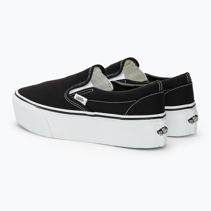 Vans UA Classic Slip-On Stackform scarpe nere/bianco autentico 3