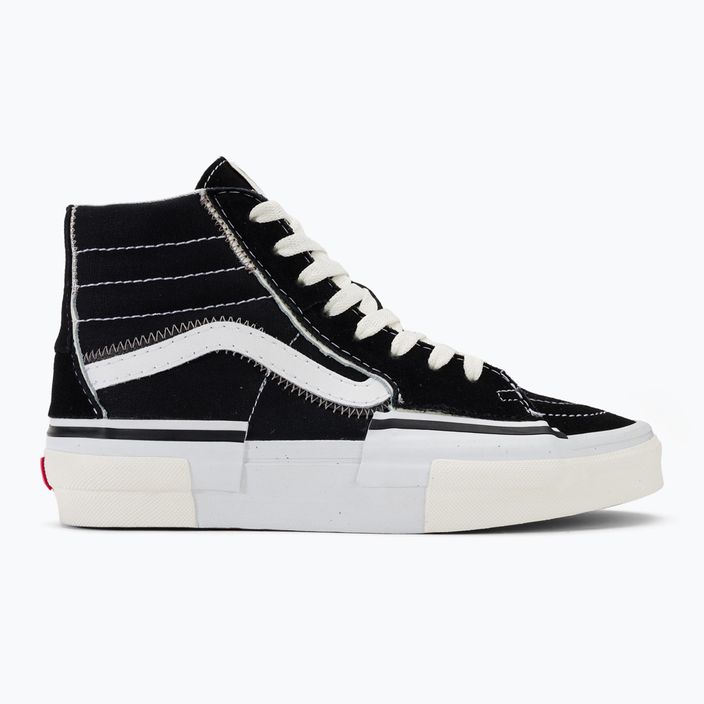 Scarpe Vans SK8-Hi Reconstruct nere/bianche 2