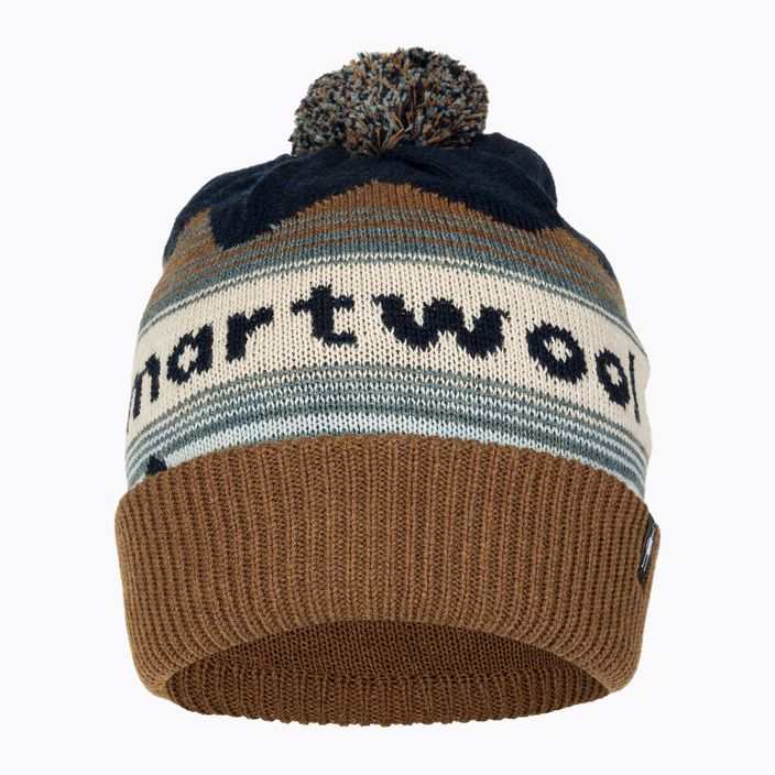 Smartwool Knit Winter Pattern POM berretto in erica marina profonda 2