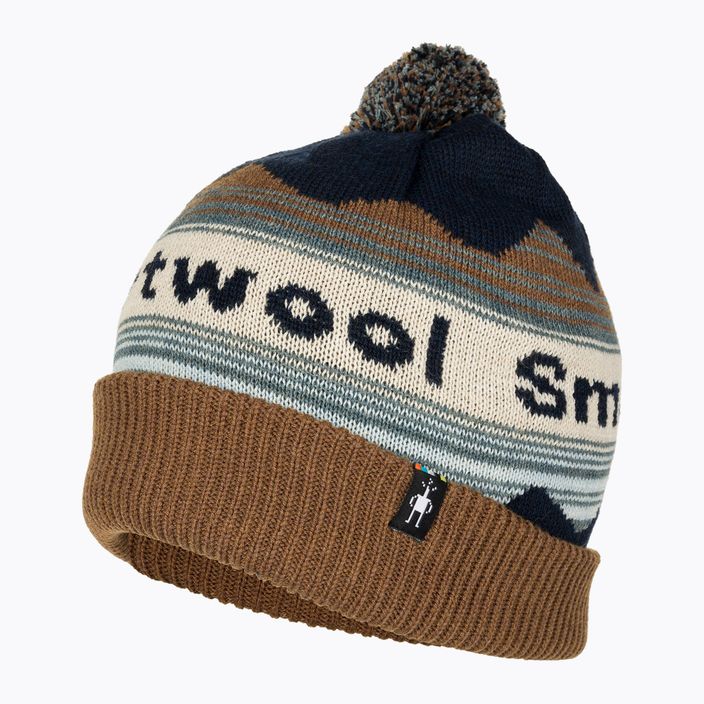 Smartwool Knit Winter Pattern POM berretto in erica marina profonda 3