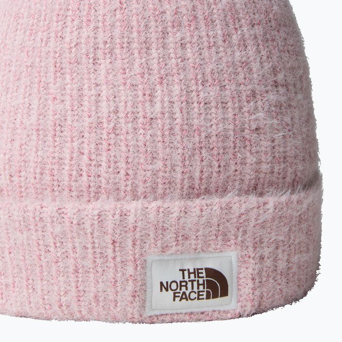 Berretto invernale da donna The North Face Salty Bae foderato rosa muschio 2