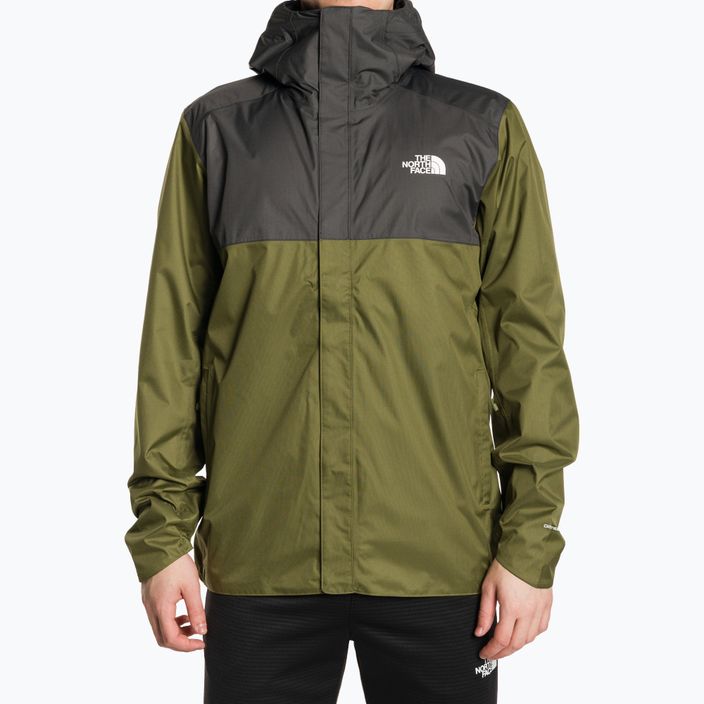 Giacca antipioggia The North Face Quest Zip-In da uomo, colore verde oliva/grigio asfalto