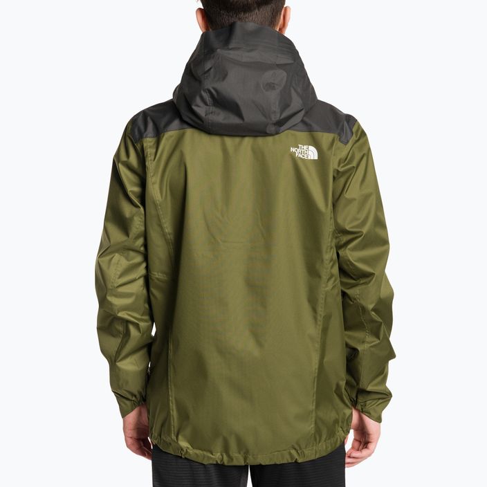 Giacca antipioggia The North Face Quest Zip-In da uomo, colore verde oliva/grigio asfalto 2