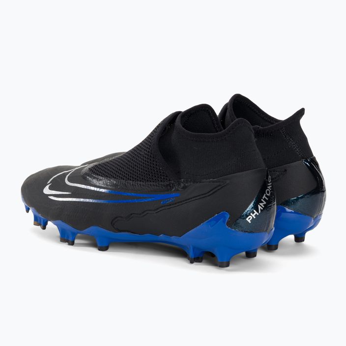 Scarpe da calcio Nike Phantom GX Pro DF FG nero/cromo/iper royal 3