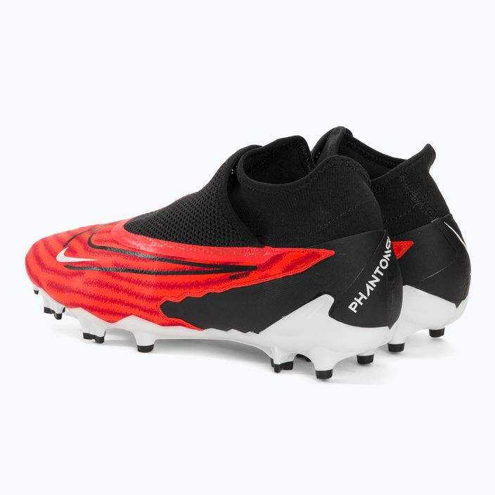 Nike Phantom GX Pro DF FG scarpe da calcio di colore cremisi/bianco/nero 3