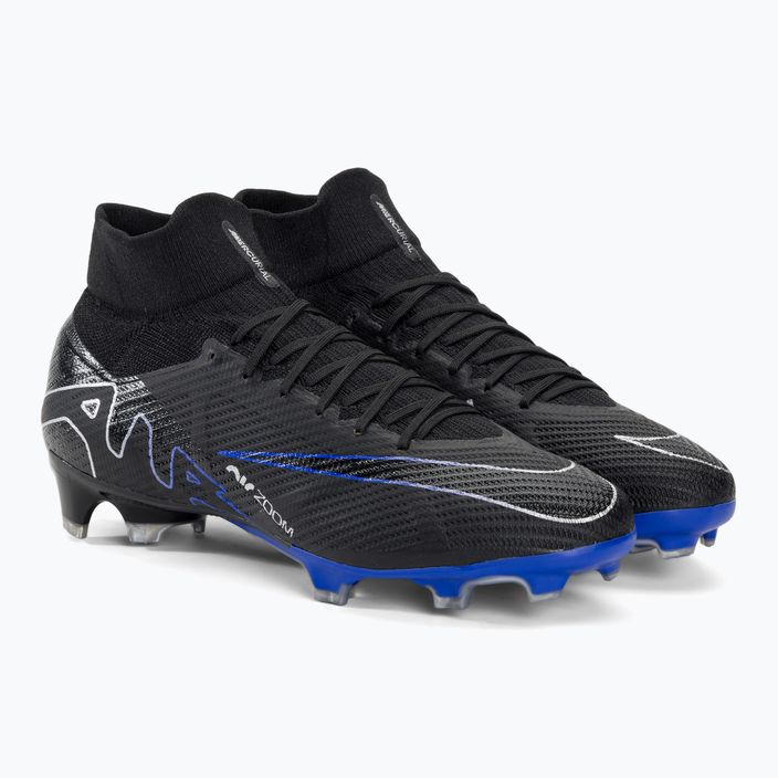 Nike Zoom Mercurial Superfly 9 Pro FG scarpe da calcio nero / cromo / iper royal 4