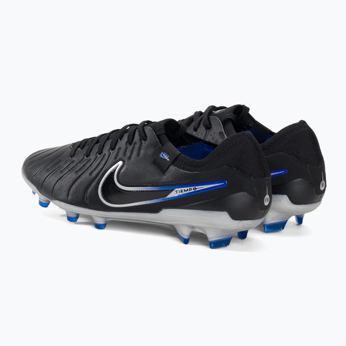 Nike Tiempo Legend 10 Pro FG scarpe da calcio nero / cromo / iper reale 3