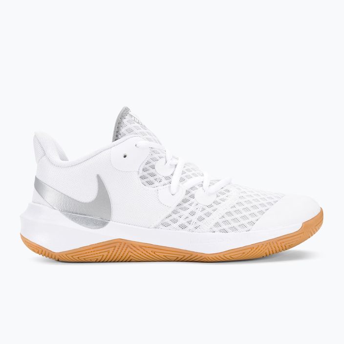 Nike Zoom Hyperspeed Court scarpe da pallavolo SE bianco/argento metallico gomma 2