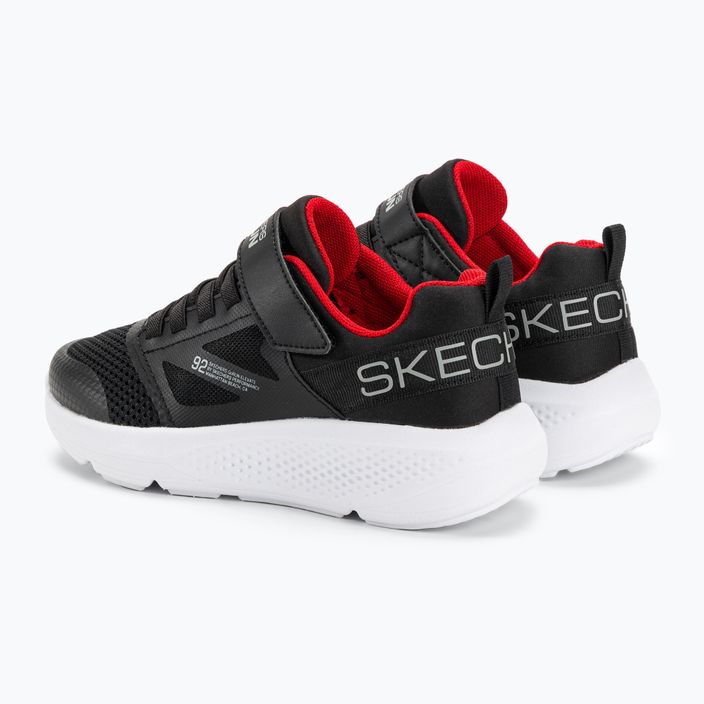 SKECHERS Go Run Elevate scarpe da bambino nero/rosso 3