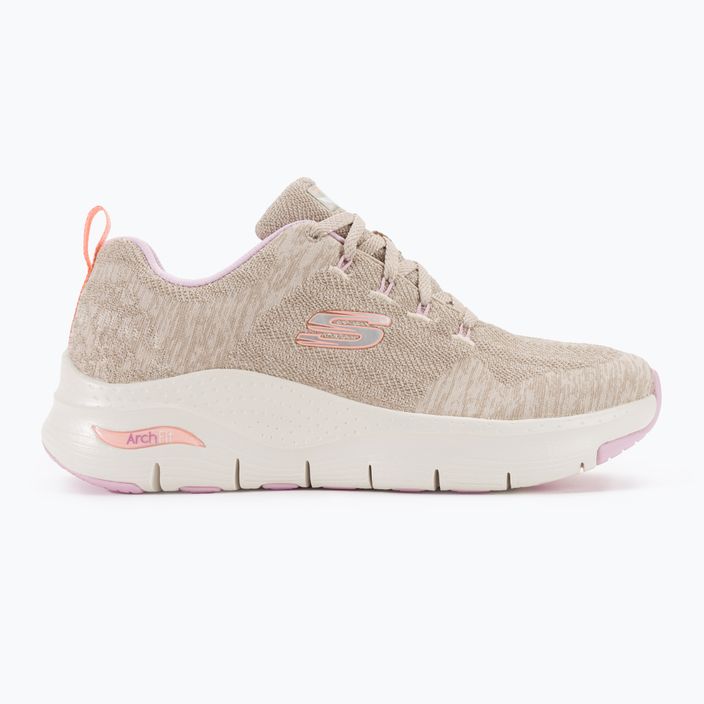 Scarpe SKECHERS Arch Fit Comfy Wave donna taupe/multi 2