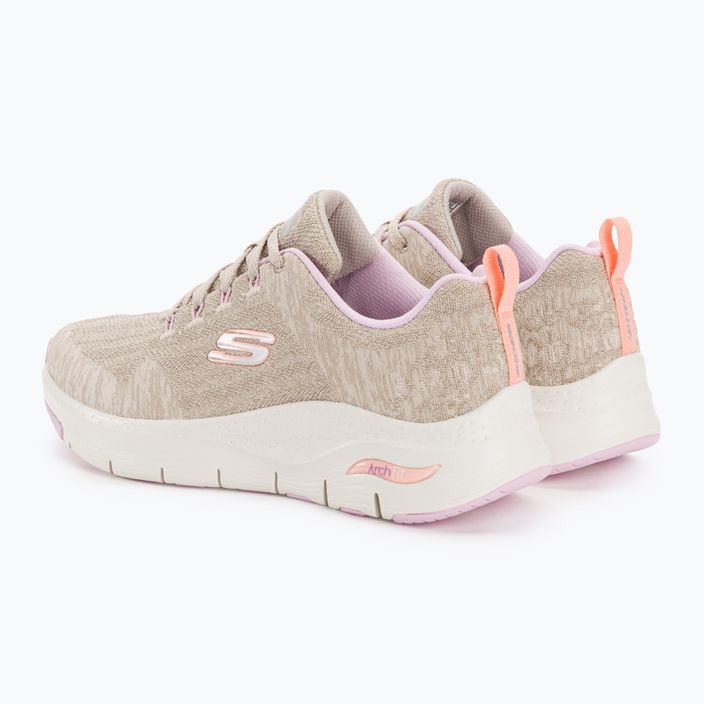 Scarpe SKECHERS Arch Fit Comfy Wave donna taupe/multi 3