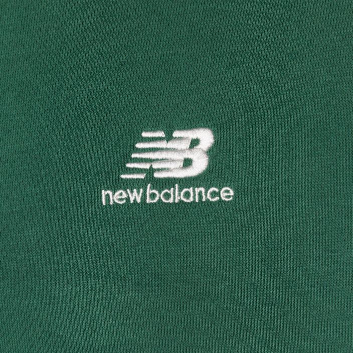 Felpa da uomo New Balance Hoops Fleece Hoodie team verde bosco 7