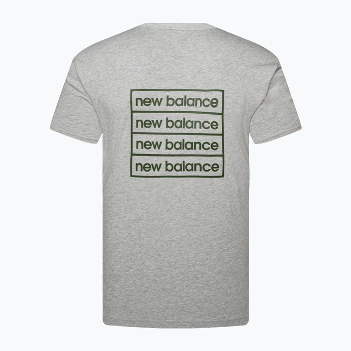 Maglietta New Balance Essentials Winter grigio atletico da uomo 5