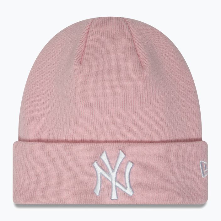 New Era Donna Essential Cuff Beanie New York Yankees rosa pastello