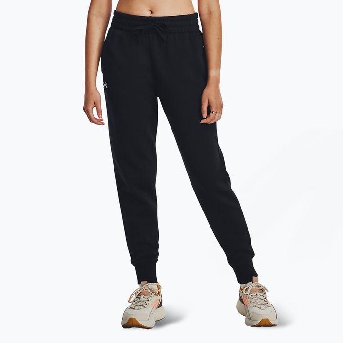 Pantaloni Under Armour Rival Fleece da donna nero scuro/bianco