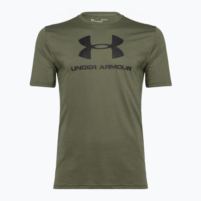 Maglietta Under Armour Sportstyle Logo Uomo verde/nero 4