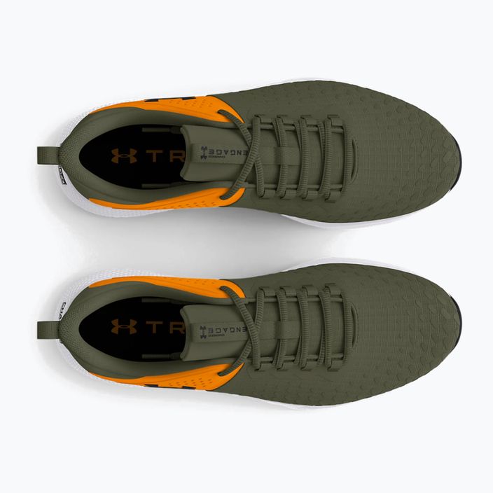 Under Armour Charged Engage 2 scarpe da allenamento da uomo verde/arancione/ nero 13