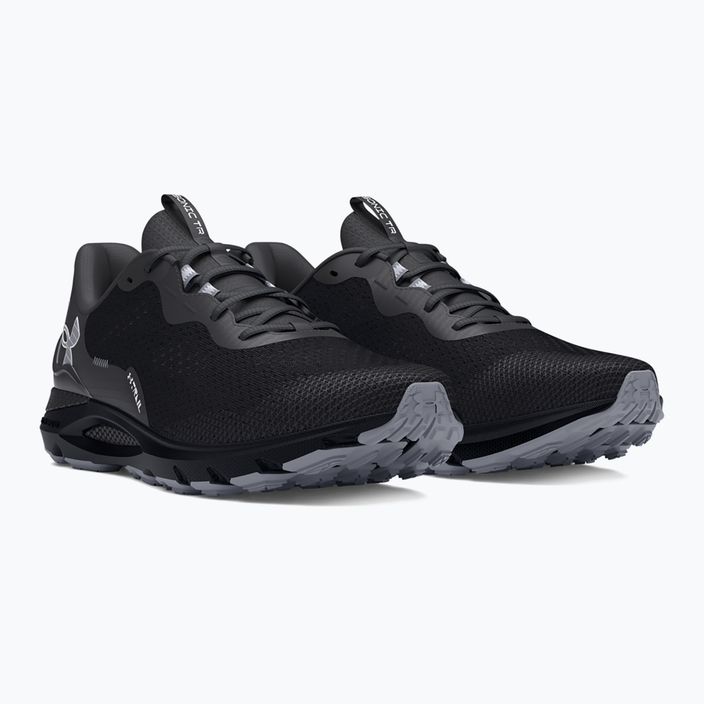 Under Armour Sonic Trail scarpe da corsa da uomo nero/antracite/acciaio 3