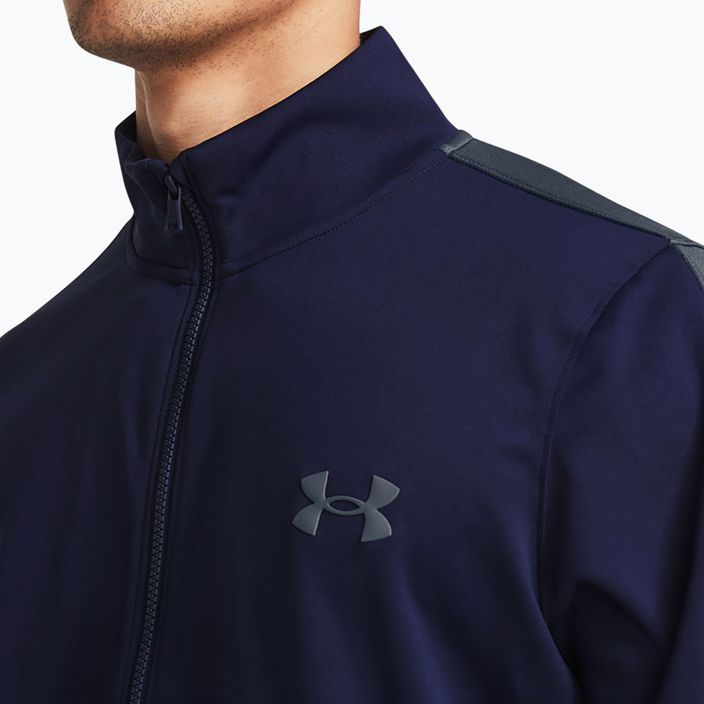 Under Armour UA Knit Track Suit tuta da uomo midnight navy/grigio diluvio/grigio diluvio 3