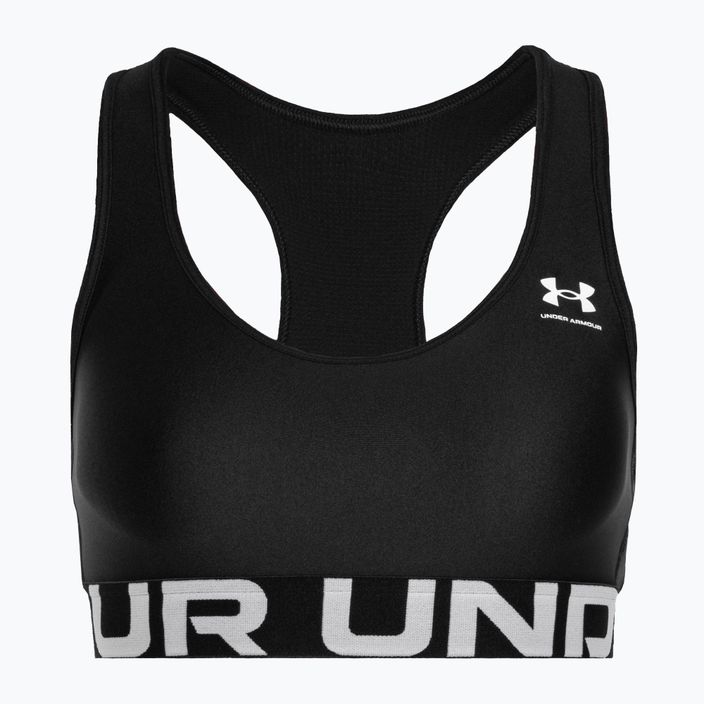 Reggiseno fitness Under Armour HG Authentics Mid con marchio bianco/nero 4