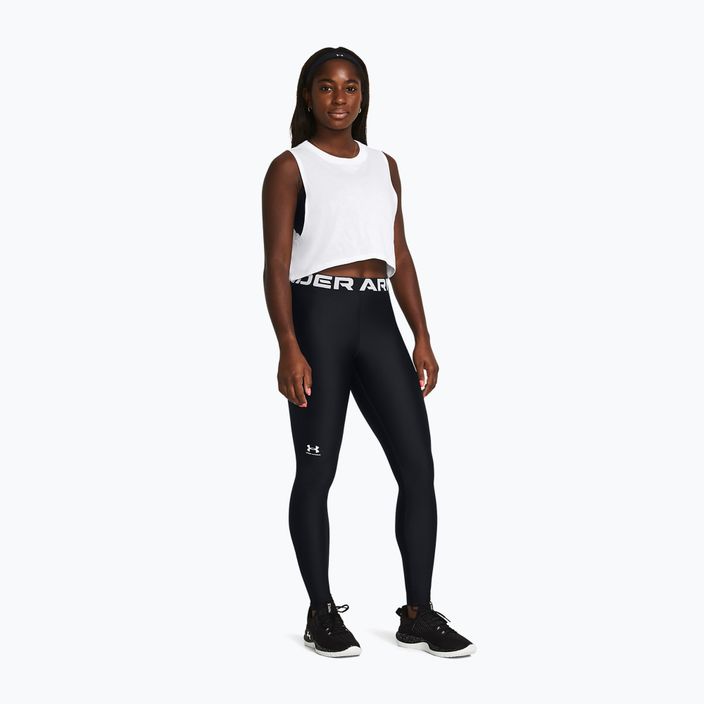 Leggings Under Armour da donna HG Authentics nero/bianco 2