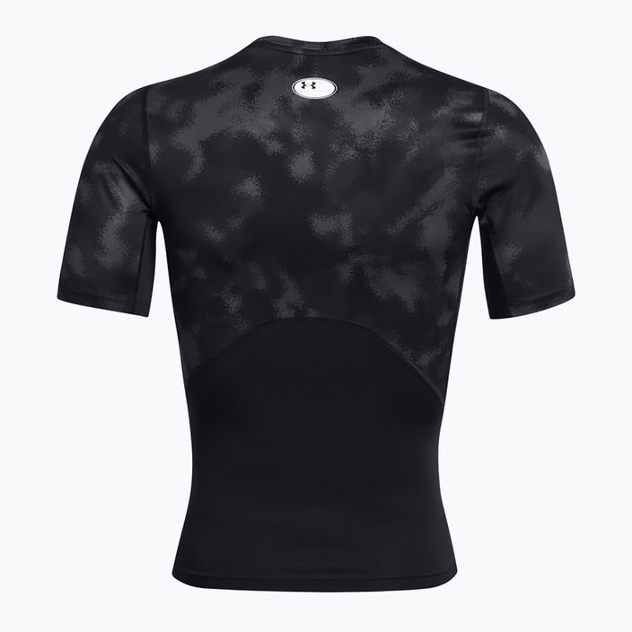 Maglietta da allenamento da uomo Under Armour HG Armour Stampato nero/bianco 6